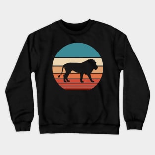 Lion Retro Sunset Crewneck Sweatshirt